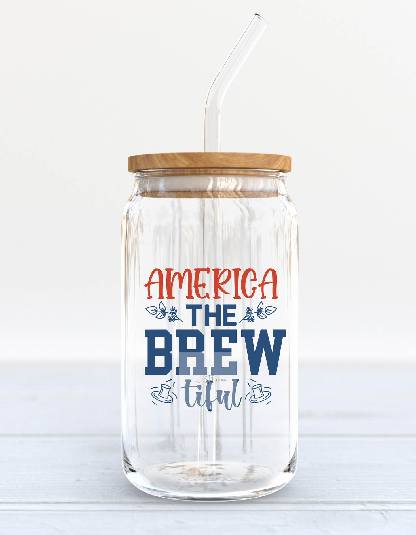 Made by Tatianna America the Brewtiful Wholesale Glass Can | Made by Tatianna