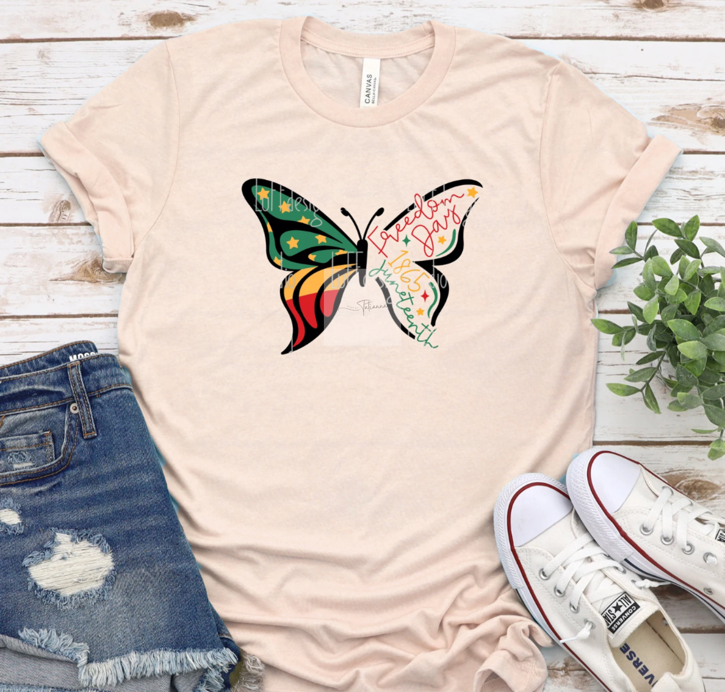 Made by Tatianna Juneteenth butterfly tee | made by Tatianna