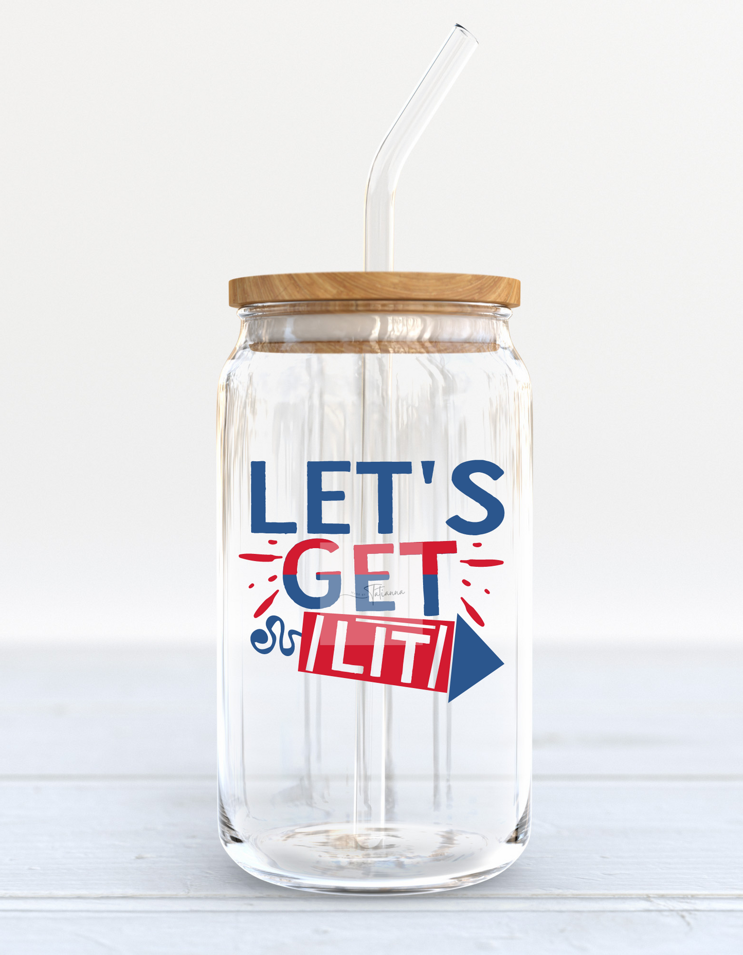 Let's Get Lit Glass Can