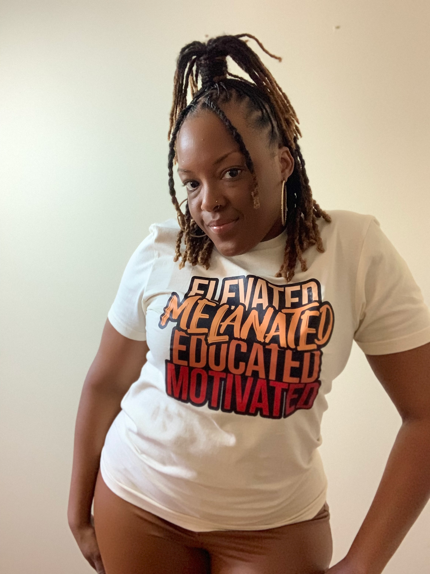 Made by Tatianna Elevated Melanated Educated Motivated Tee | Made by tatianna 