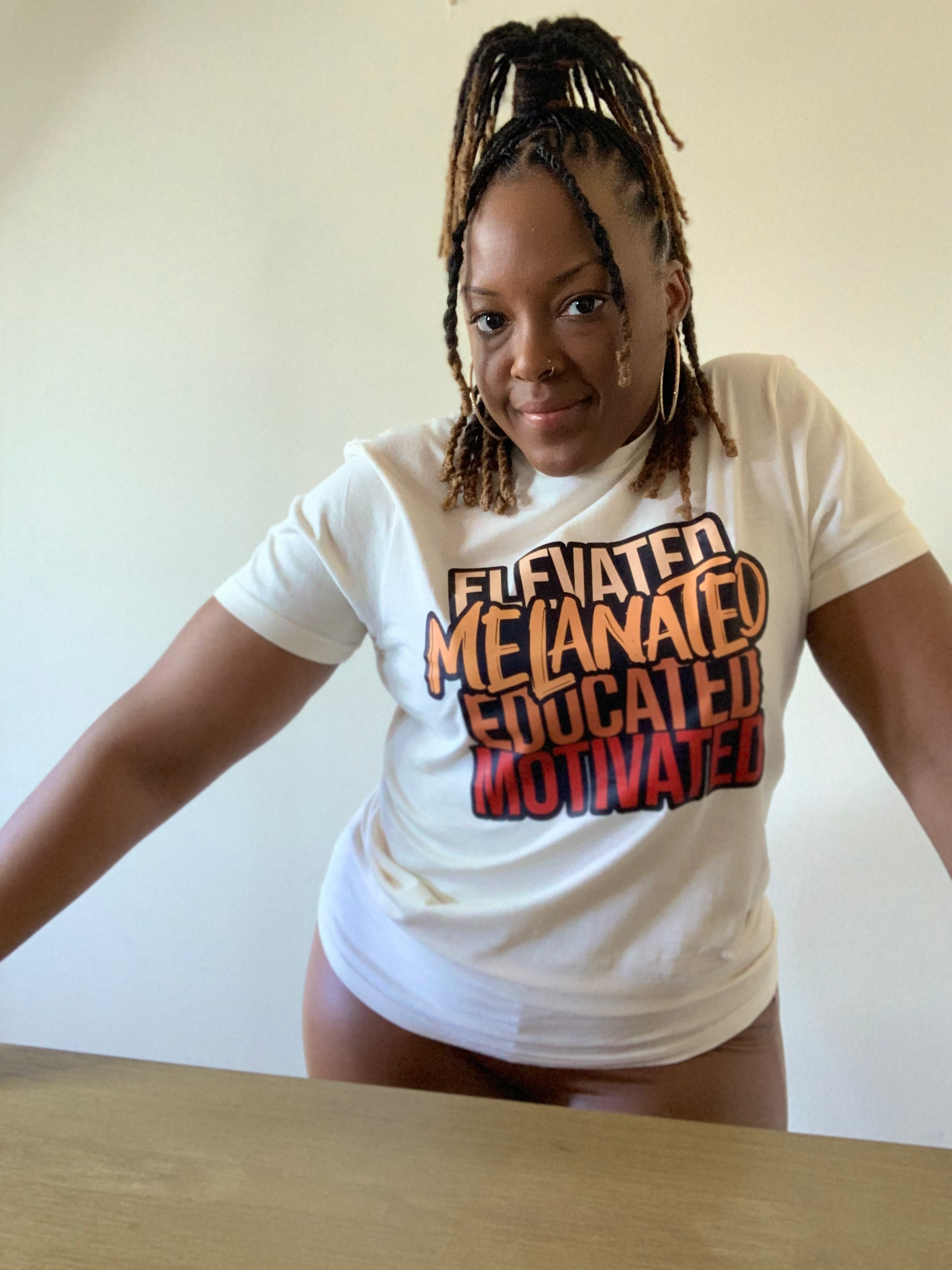 Made by Tatianna Elevated Melanated Educated Motivated Tee | Made by tatianna 