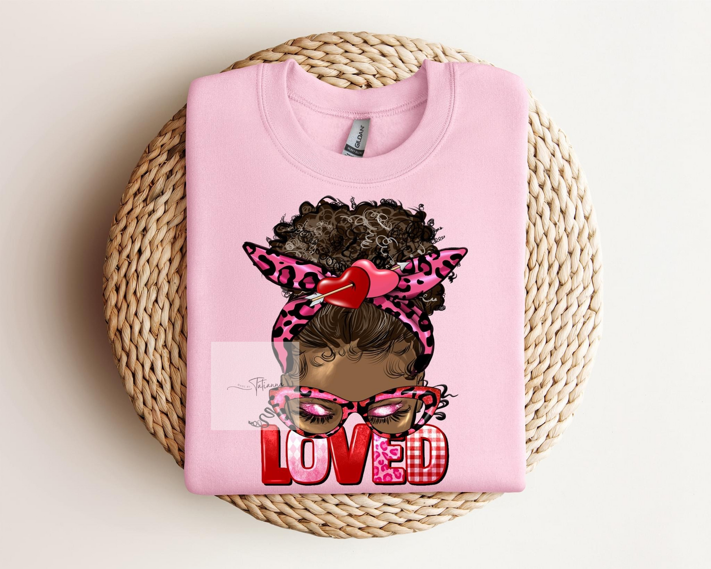 Afro Woman Loved Crewneck