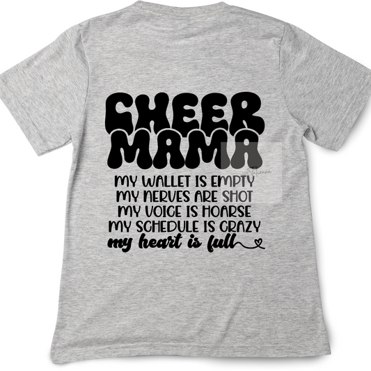 Cheer Mama My heart is full  - PRE ORDER SHIPS 4/14