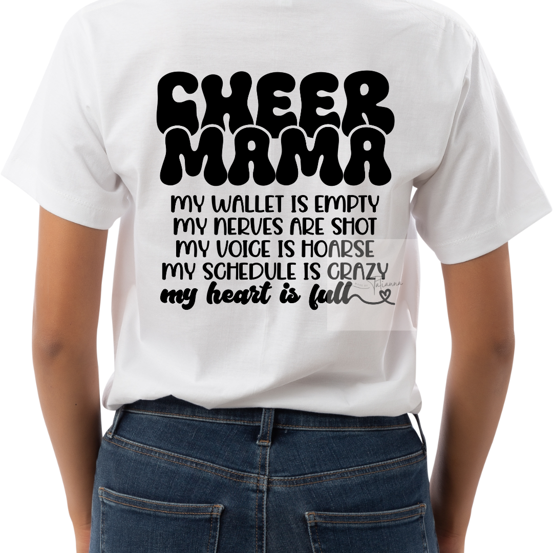 Cheer Mama My heart is full  - PRE ORDER SHIPS 4/14