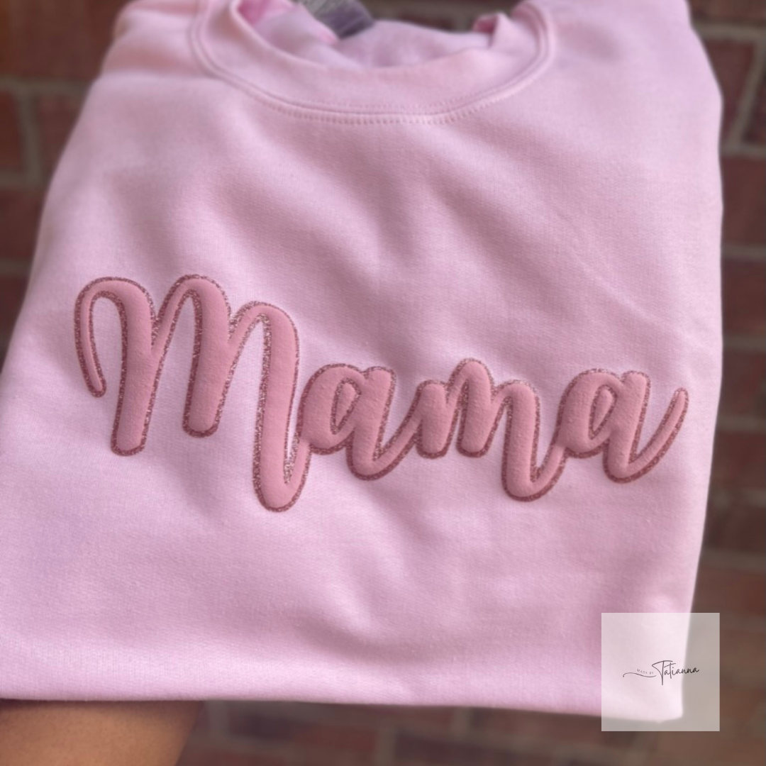 Mama Puffed Crewneck Sweatshirt