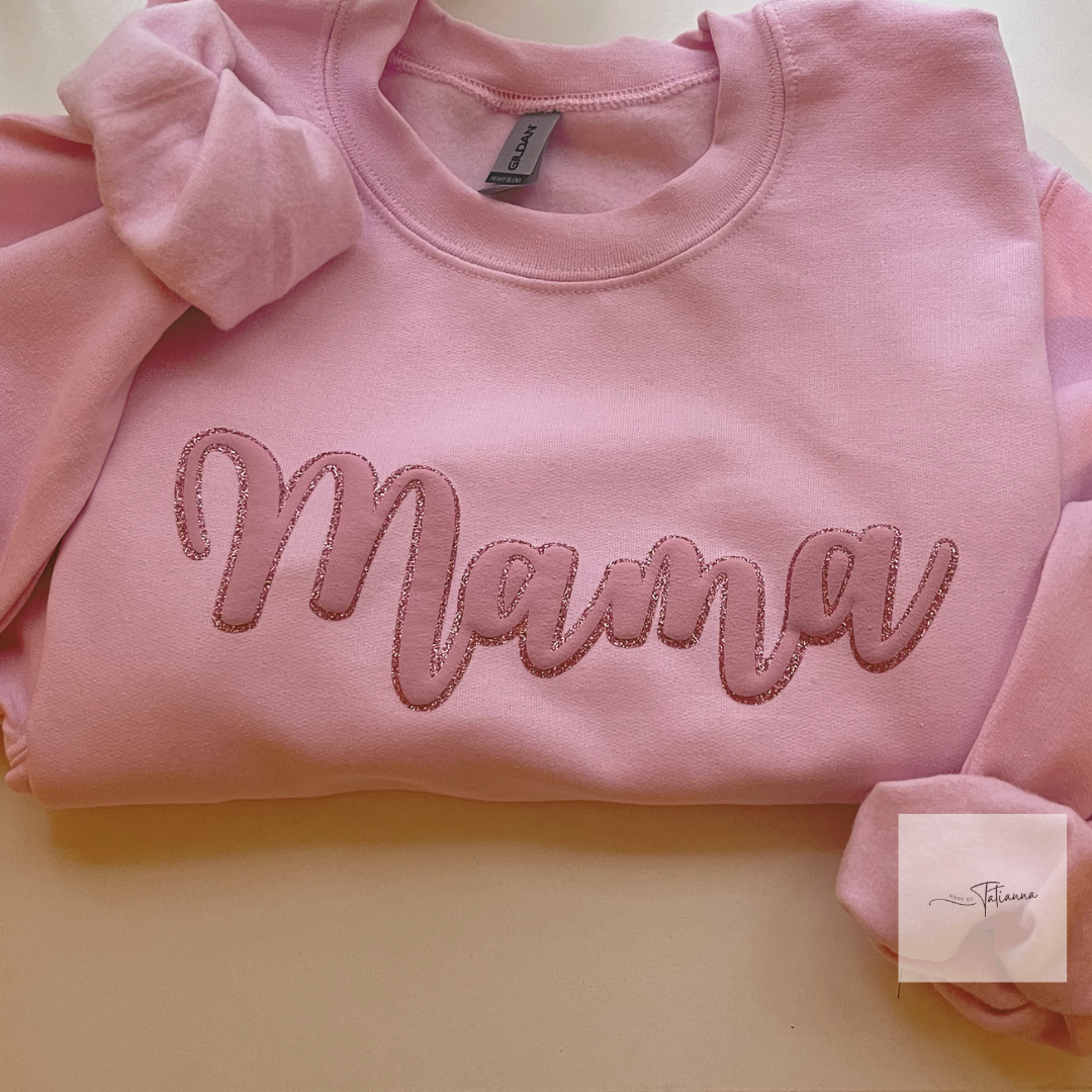 Mama Puffed Crewneck Sweatshirt