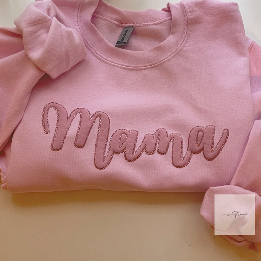 Mama Puffed Crewneck Sweatshirt