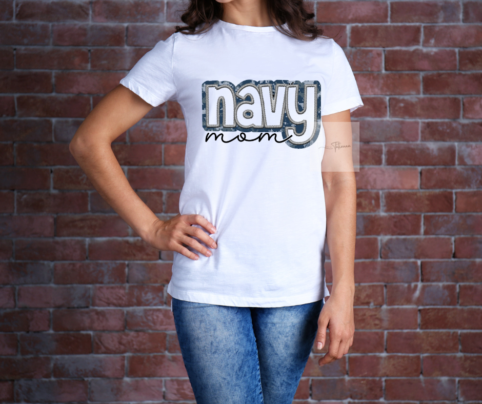 Made by Tatianna Navy Mom Tee \ Made by Tatianna