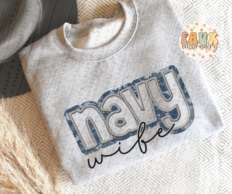 Navy Wife Tee