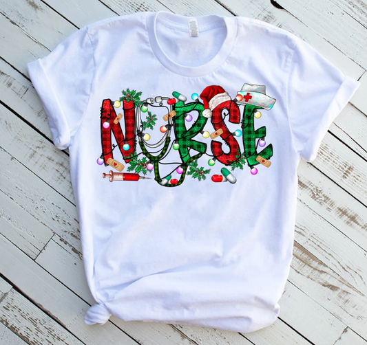 Christmas Nurse Tee