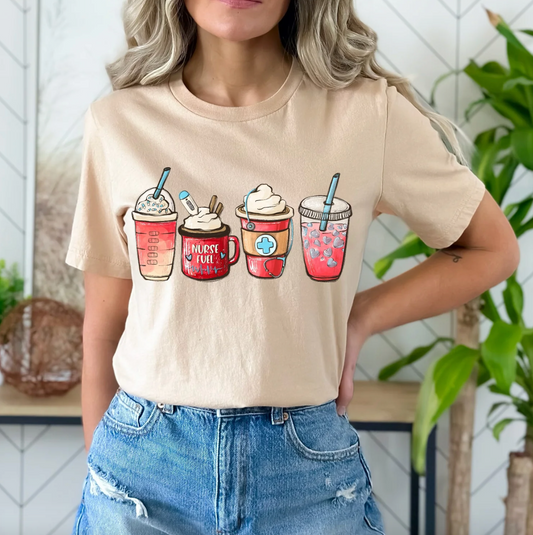 Nurse Fuel Latte Tee