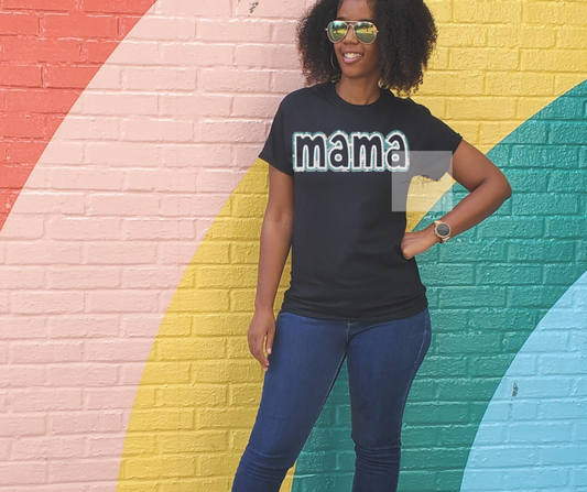 Made by Tatianna faux embroidery spring Mother's Day tee | Made by Tatianna