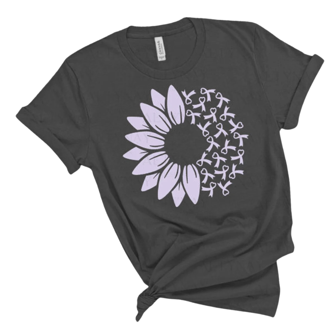 Made by Tatianna Sunflower Cancer Awareness Tee | Made by Tatianna