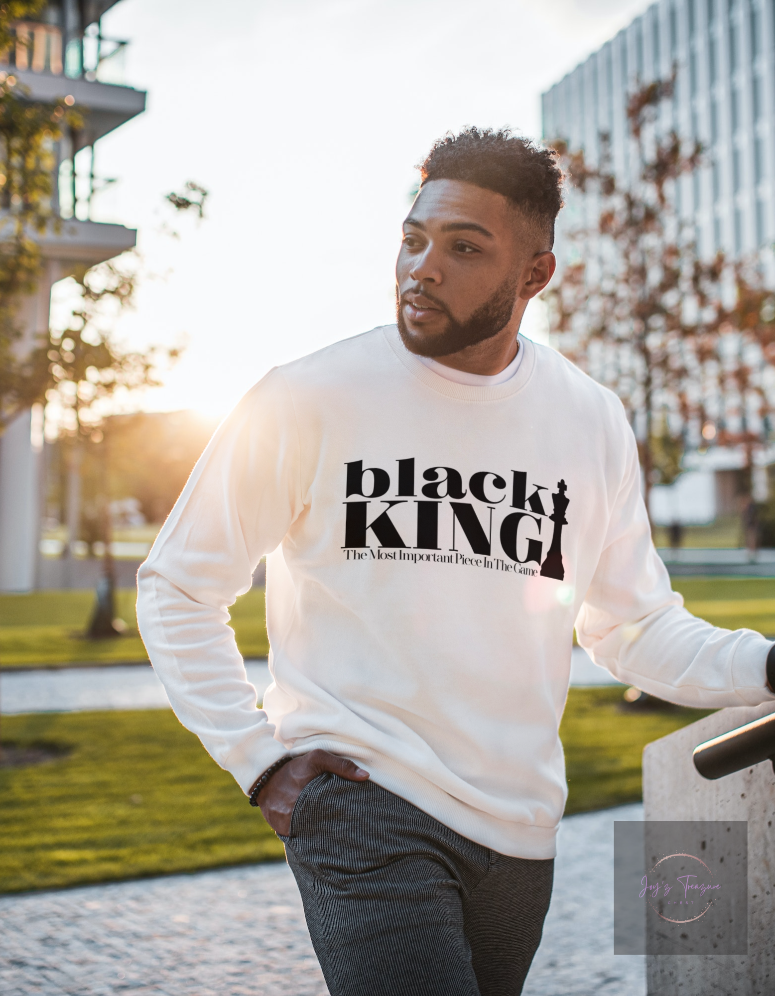 Made by Tatianna Black King Crewneck | Made by tatianna