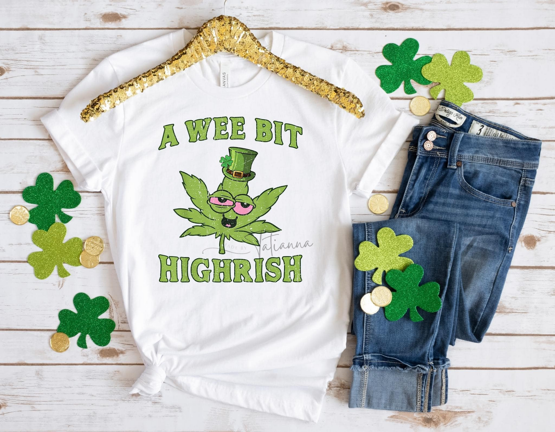 A wee bit highrish funny tee | Made by Tatianna