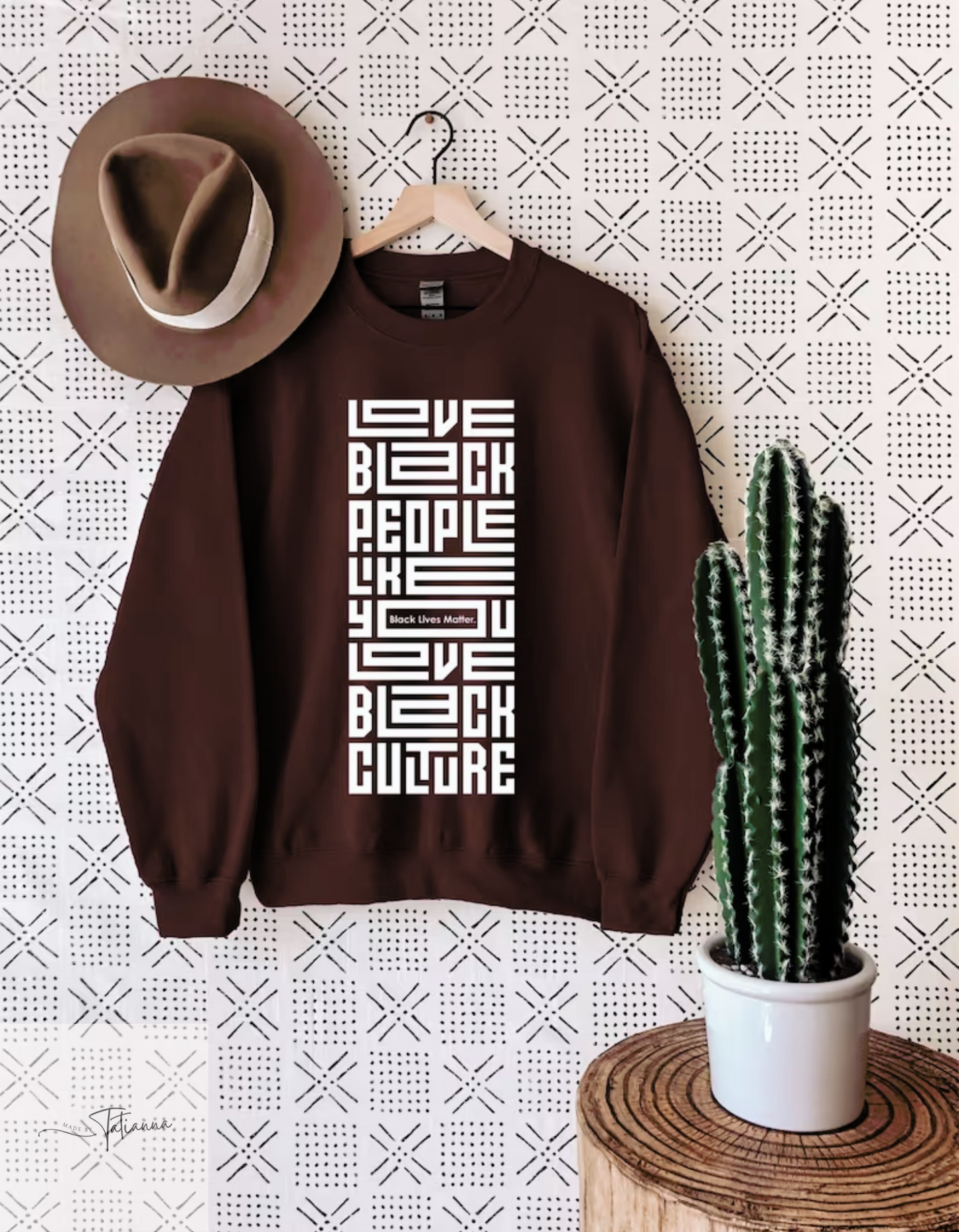 Love Black People Like You Love Black Culture Crewneck