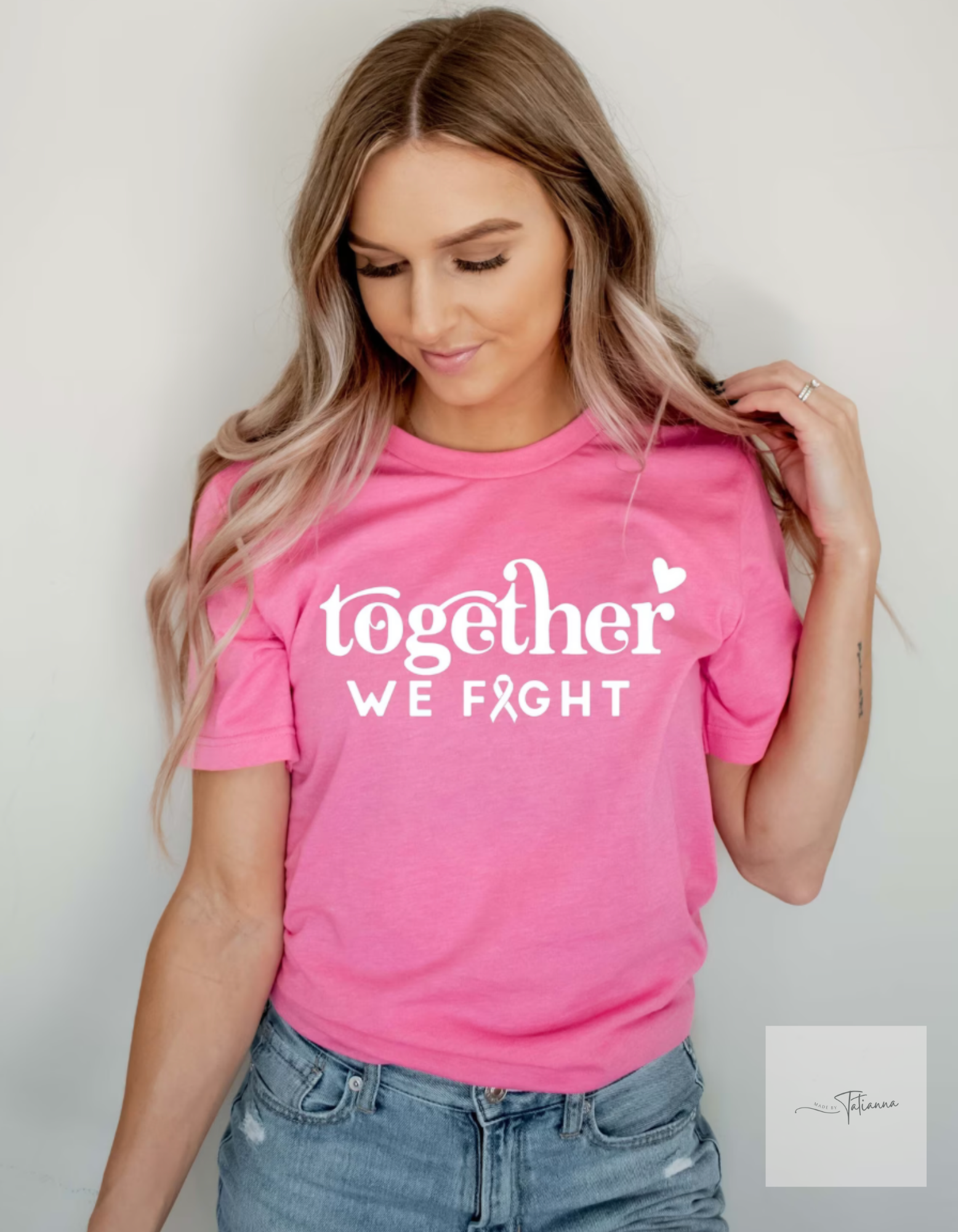 Made by Tatianna Together we fight Cancer tee | Made by tatianna